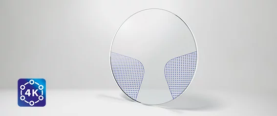 Lens with 4K Technology Icon